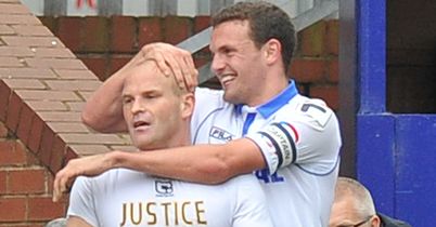 Robinson: Scored twice for Tranmere